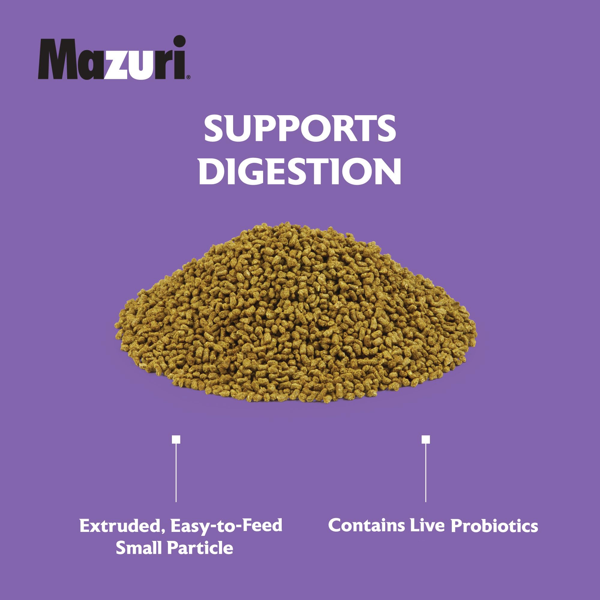 Mazuri Nourriture Reptiles Herbivores: vitamines A et E pour les yeux et la peau.