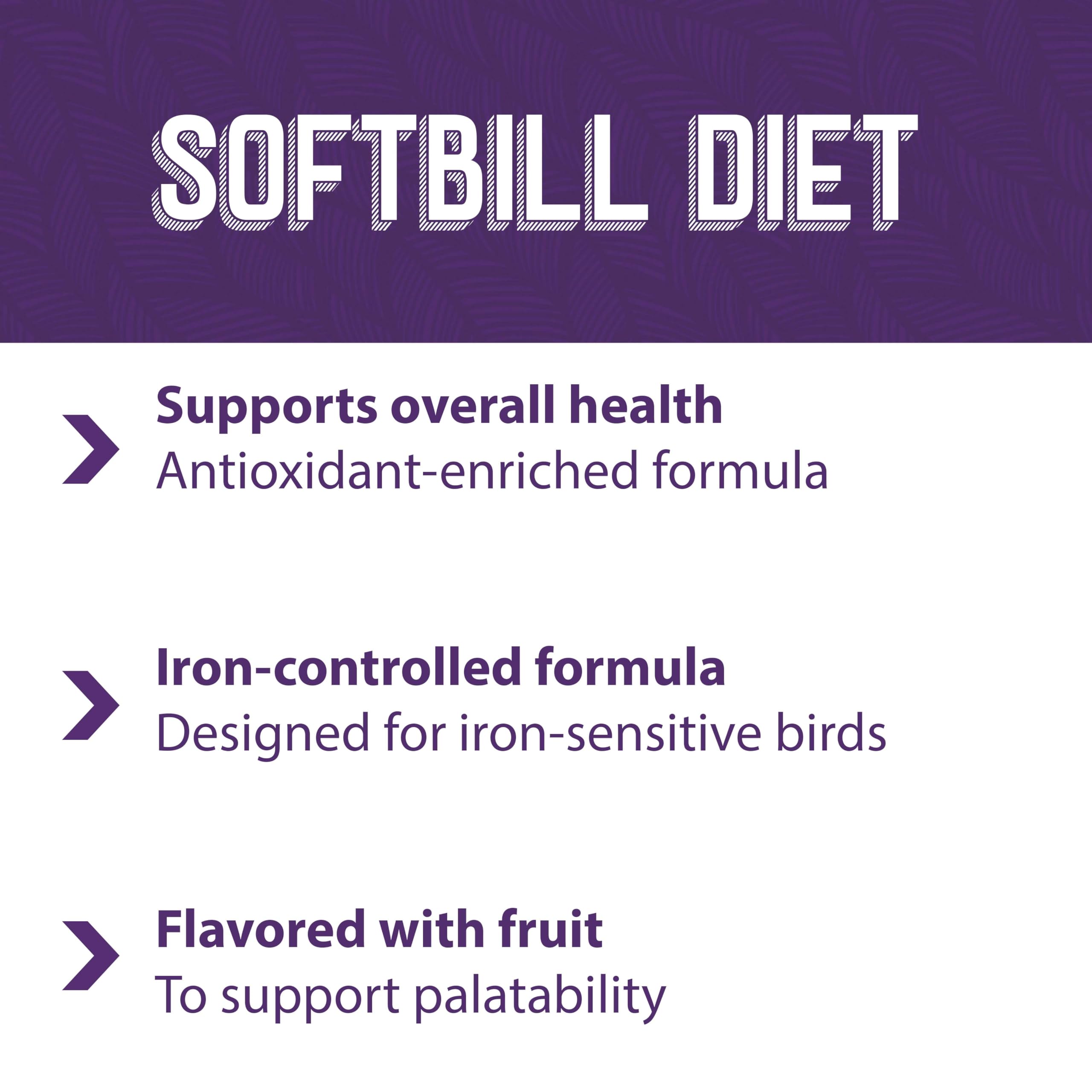 Mazuri Softbill sans arômes artificiels, goût naturel.