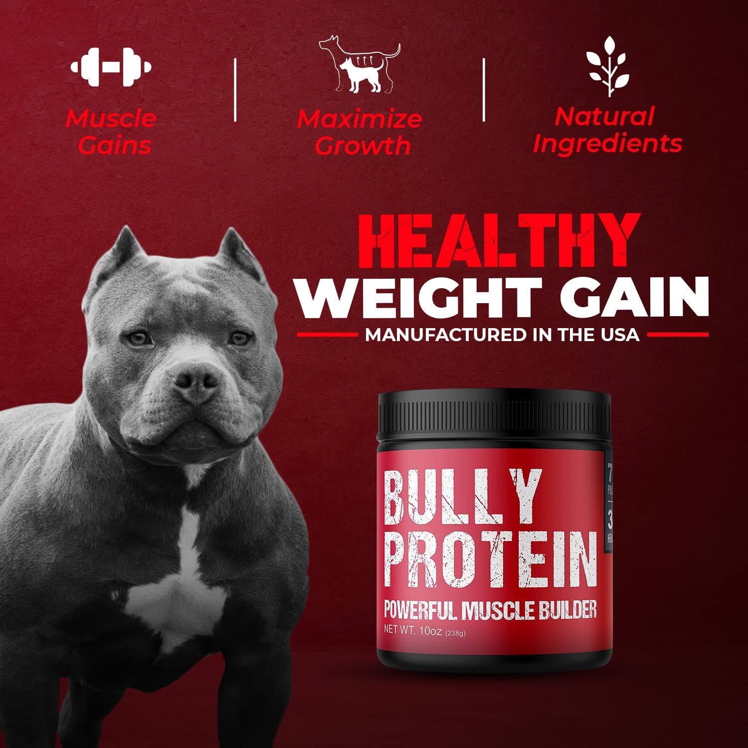 Emballage Bully Protein MBF SUPPLEMENTS sans arômes artificiels