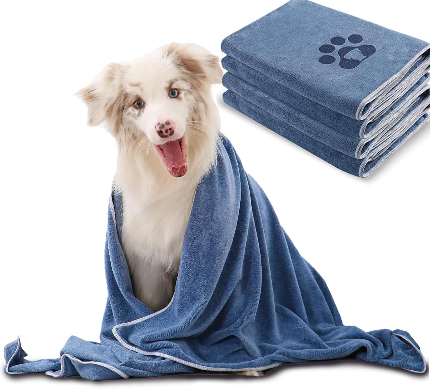 MBKET serviette chien très grand 55x27, sec rapide pour chien ou chat