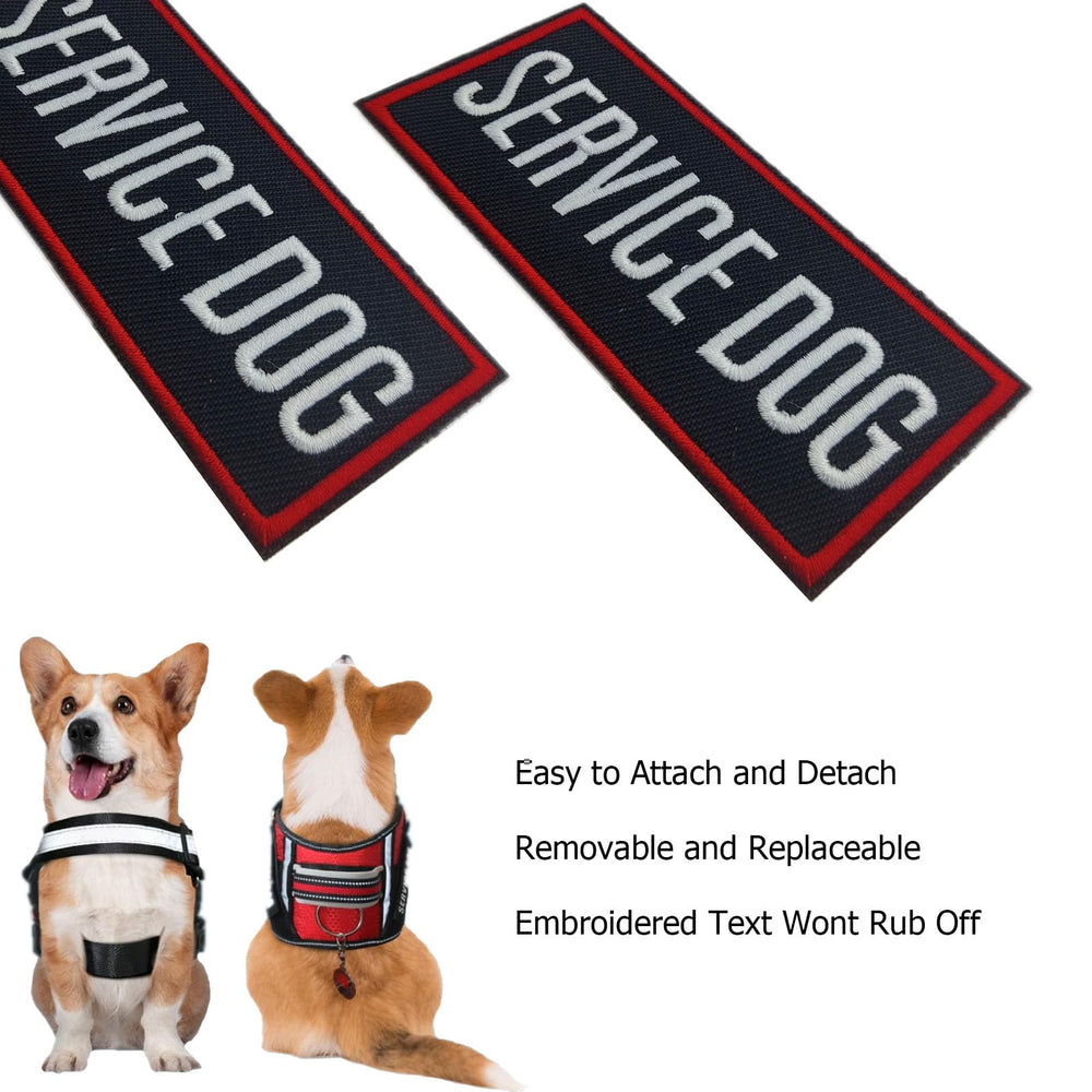 Patch MBOTIROSA à attache velcro, facile à remplacer sur harnais ou collier.