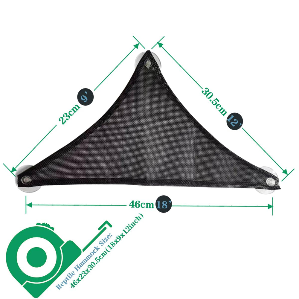 Hamac réptile MCLANZOO en maille nylon respirant pour terrarium propre
