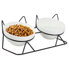 Bols MCSAPIL pour chats élevés en double favorisant une posture naturelle