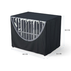 MDHAO couverture cage: fermetures zippées sur 4 côtés pour accès pratique et sûr.