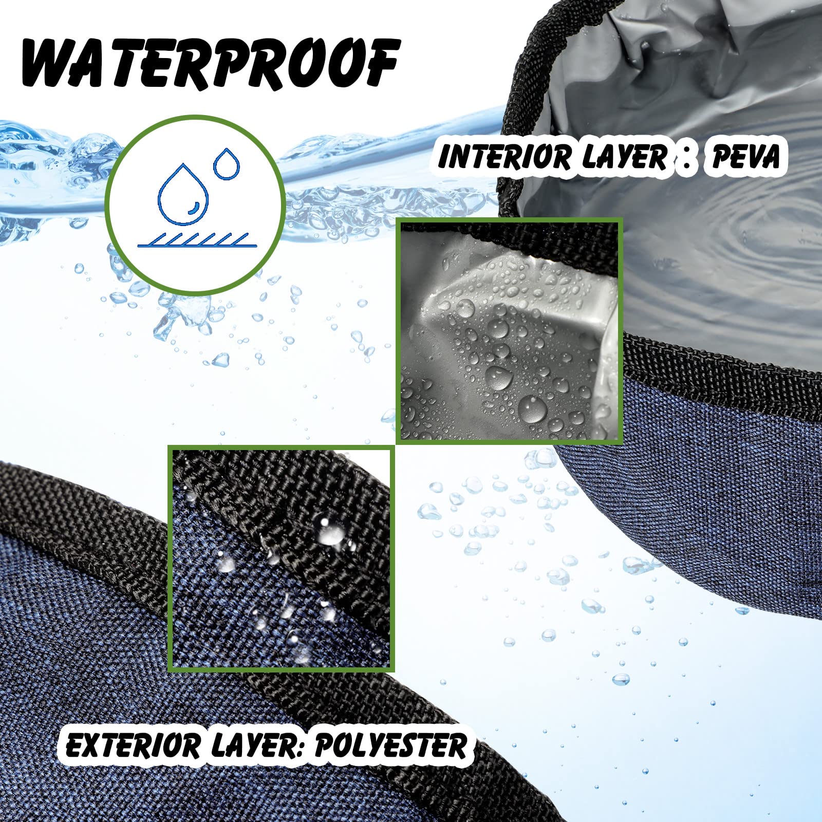 Détail extérieur en polyester sur Meanplan, bol durable et résistant.