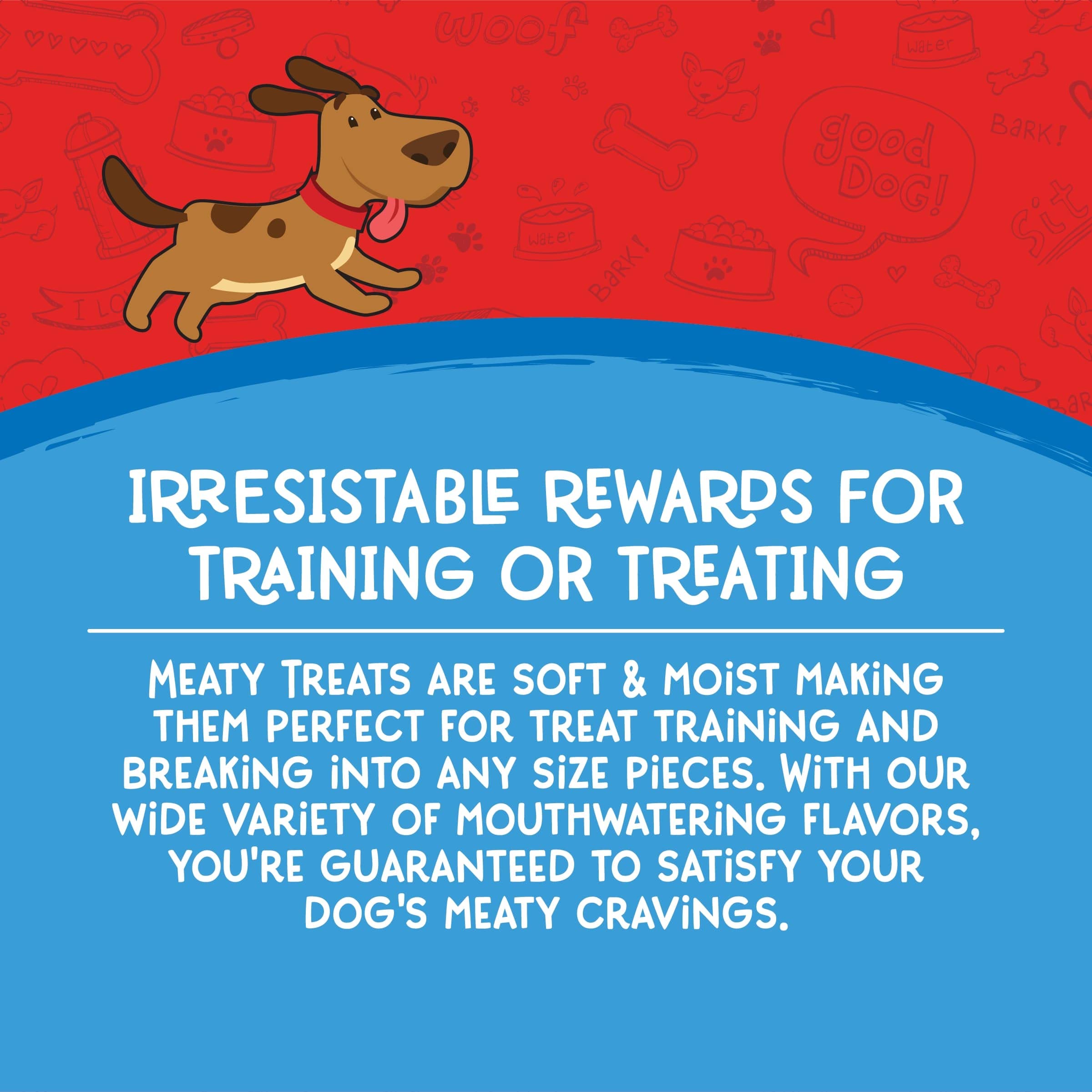 Fabriqué aux États-Unis; Meaty Treats assure une production locale.