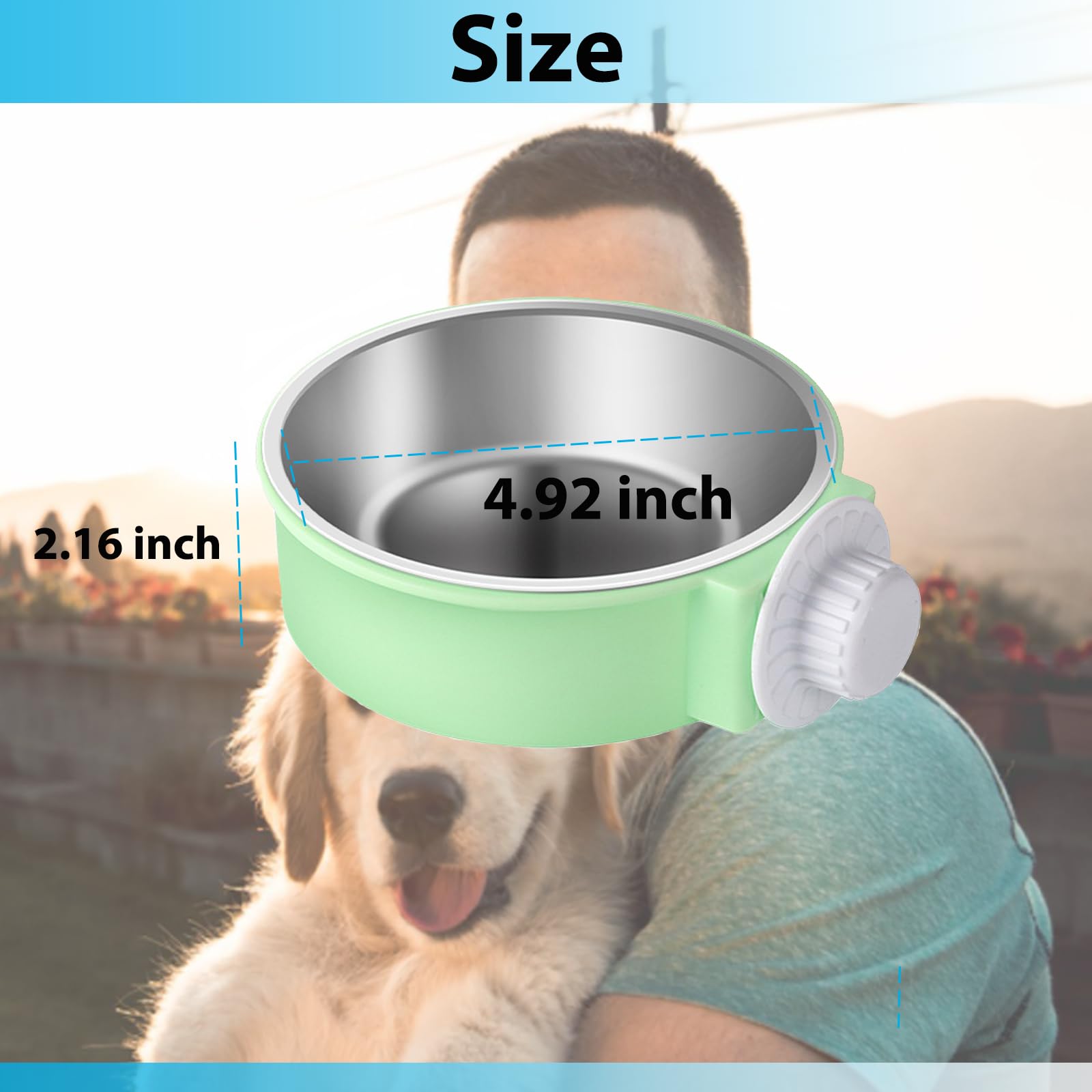 Bol double Mechpia pour nourriture et eau, pratique et polyvalent.