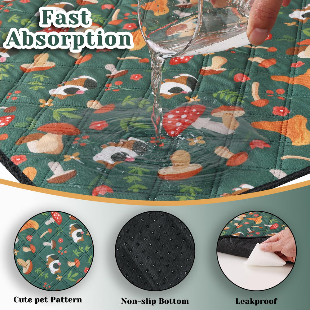 Mechpia, tapis cage cochon-d-inde imperméables protégeant le sol.