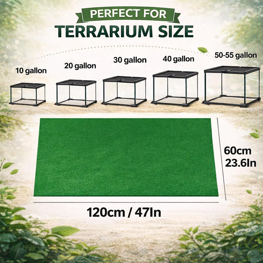 Mechpia tapis terrarium, coupe sur mesure pour fit parfait.