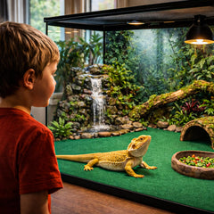 Mechpia tapis terrarium, surface douce pour repos des animaux.