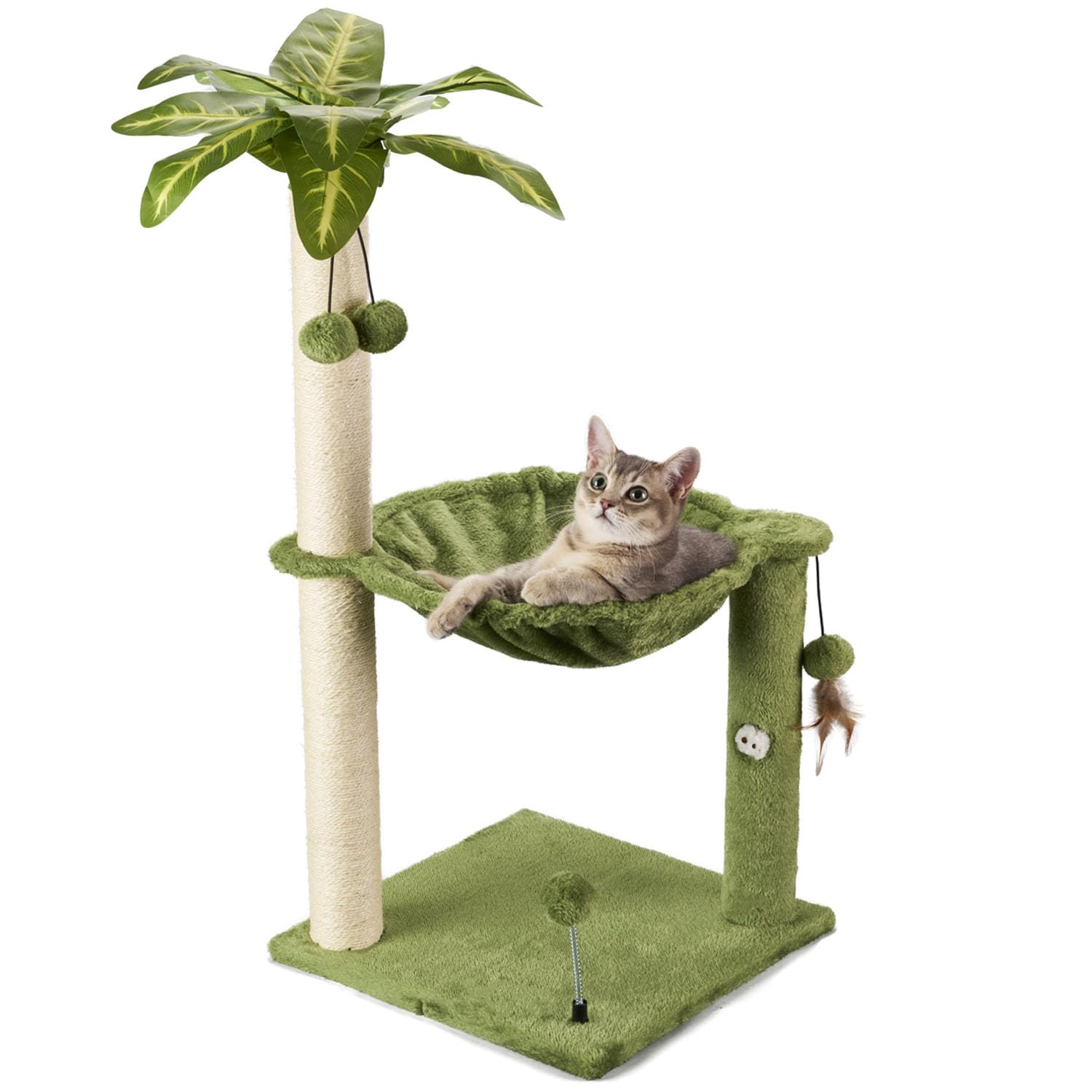 MECOOL Arbre à chat 35 pouces avec base large pour stabilité et sécurité.