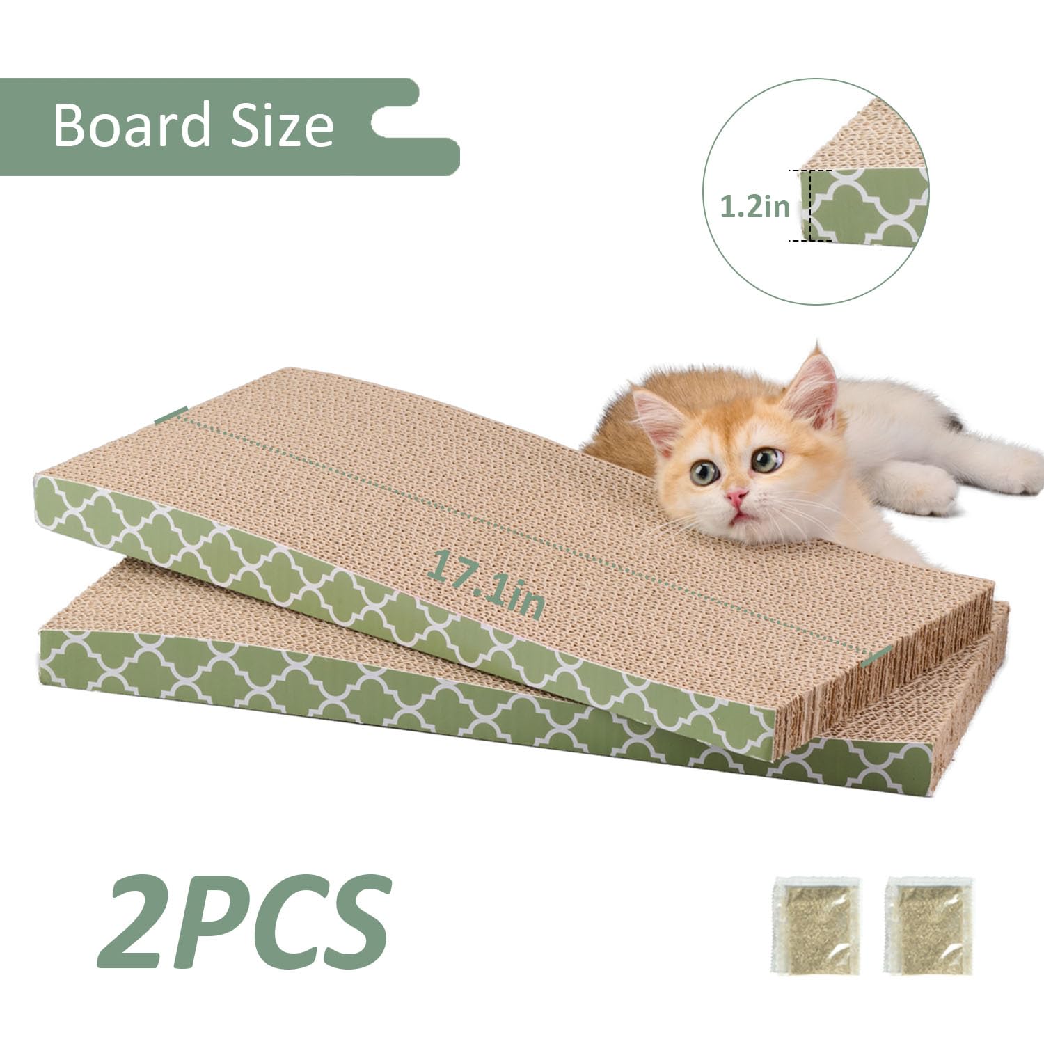 MECOOL grattoir pour chat en carton recyclé durable et résistant