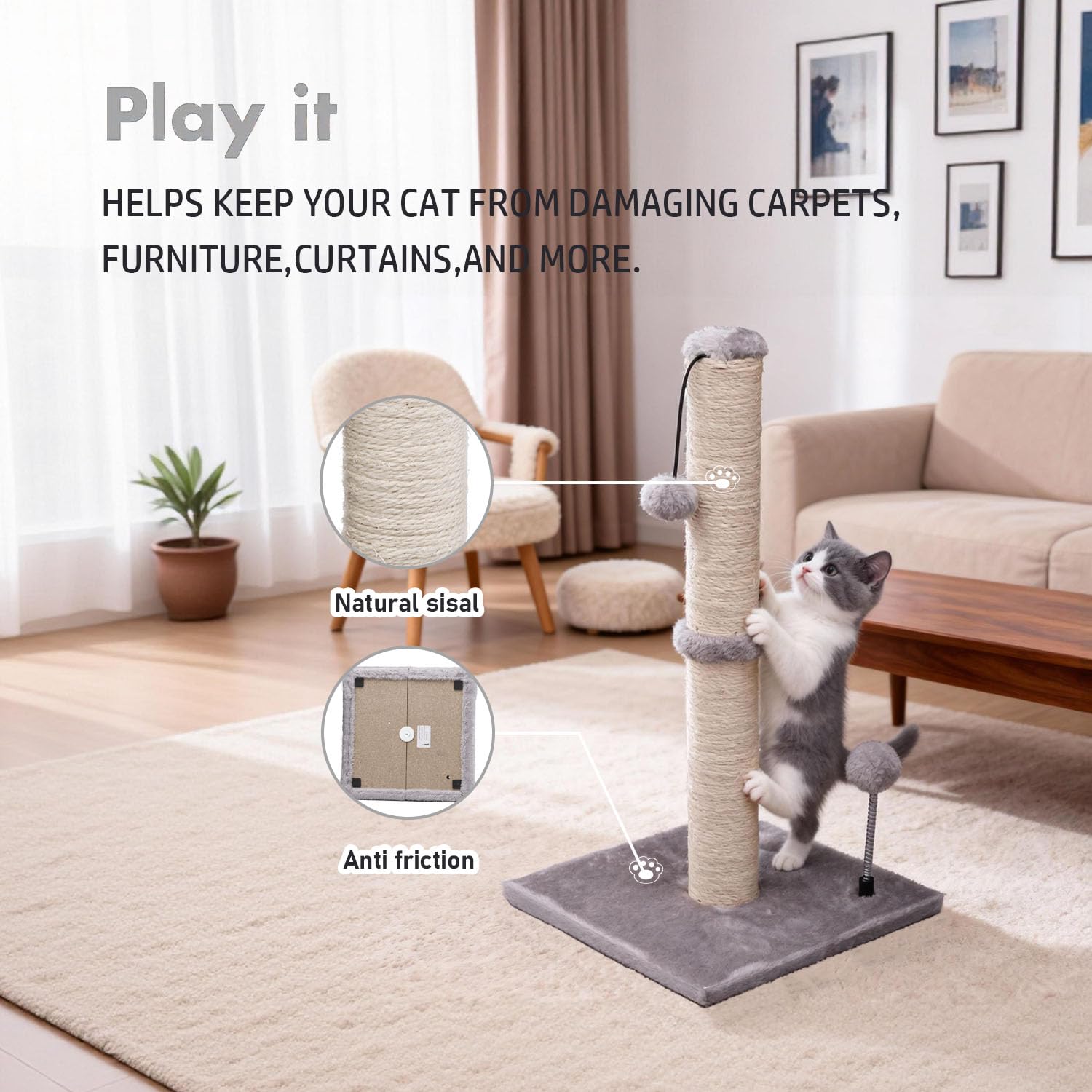 Balle suspendue interactive MECOOL, stimule le jeu et l’exploration.