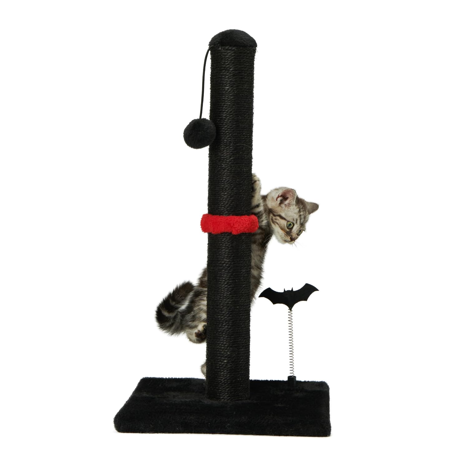 MECOOL poste sisal vertical noir pour griffage du chat et protection des meubles