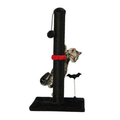 MECOOL poste sisal vertical noir pour griffage du chat et protection des meubles