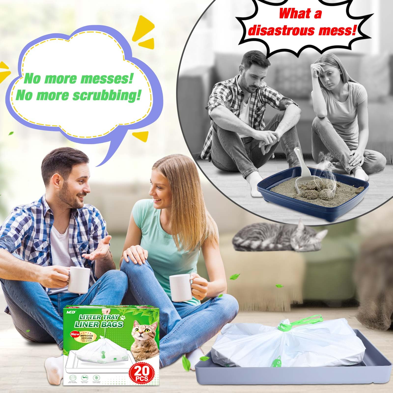 Adaptation parfaite dans les coins du bac grâce au fond rectangle MED