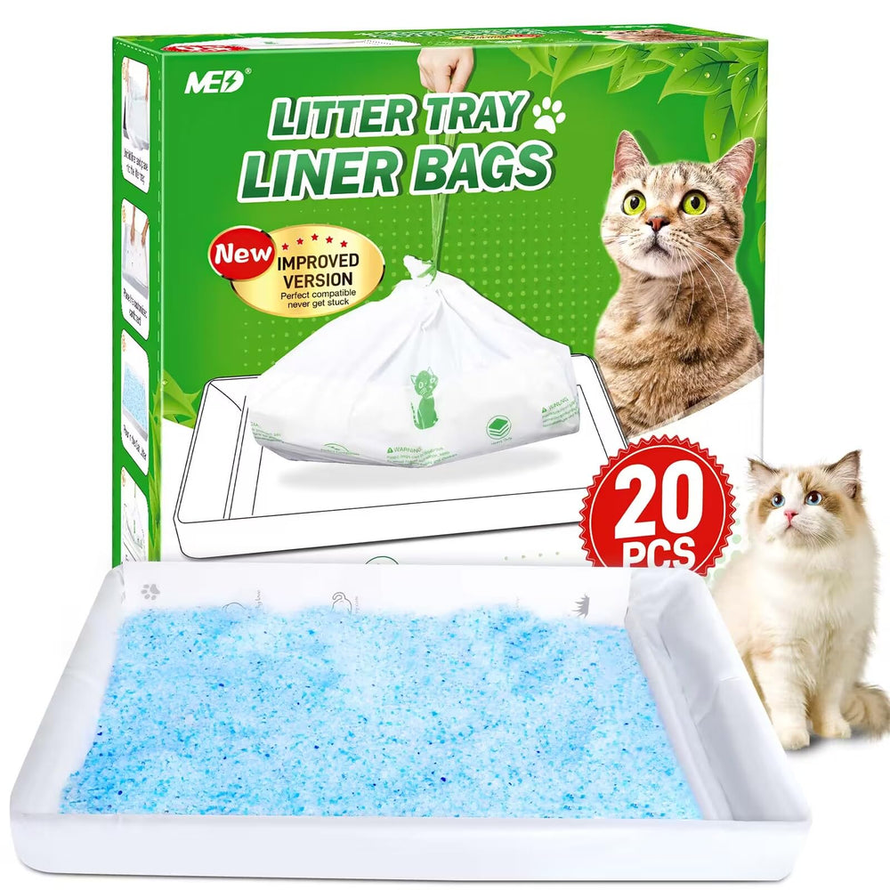 Sacs MED litière rectangulaires avec barrière anti-rayures et carton inclus
