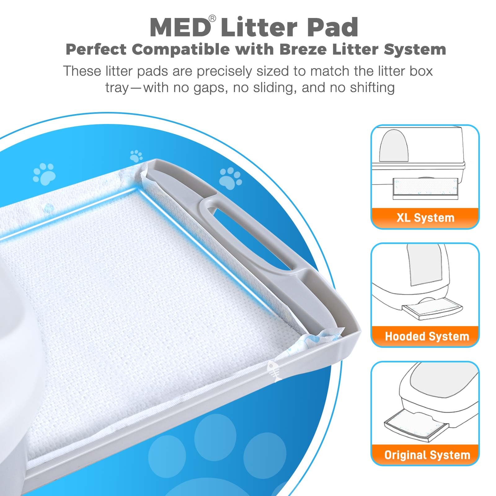 MED tapis litière Breez absorption maximale garde le bac sec