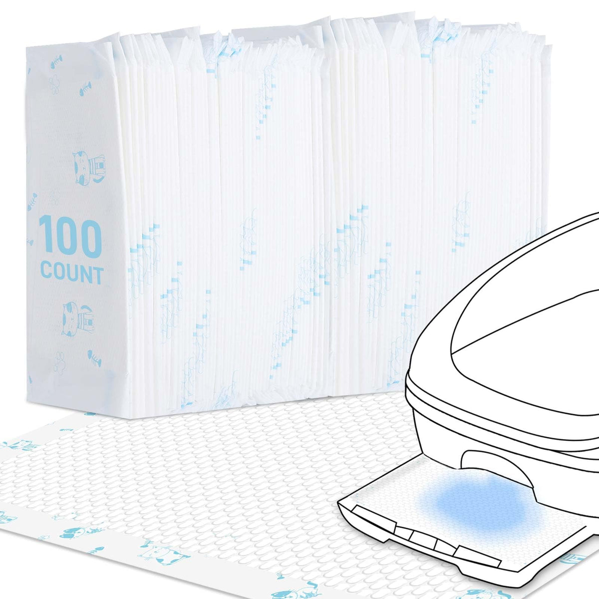 MED tapis-litière compatibles Breez, ajustement parfait et zéro fuite.