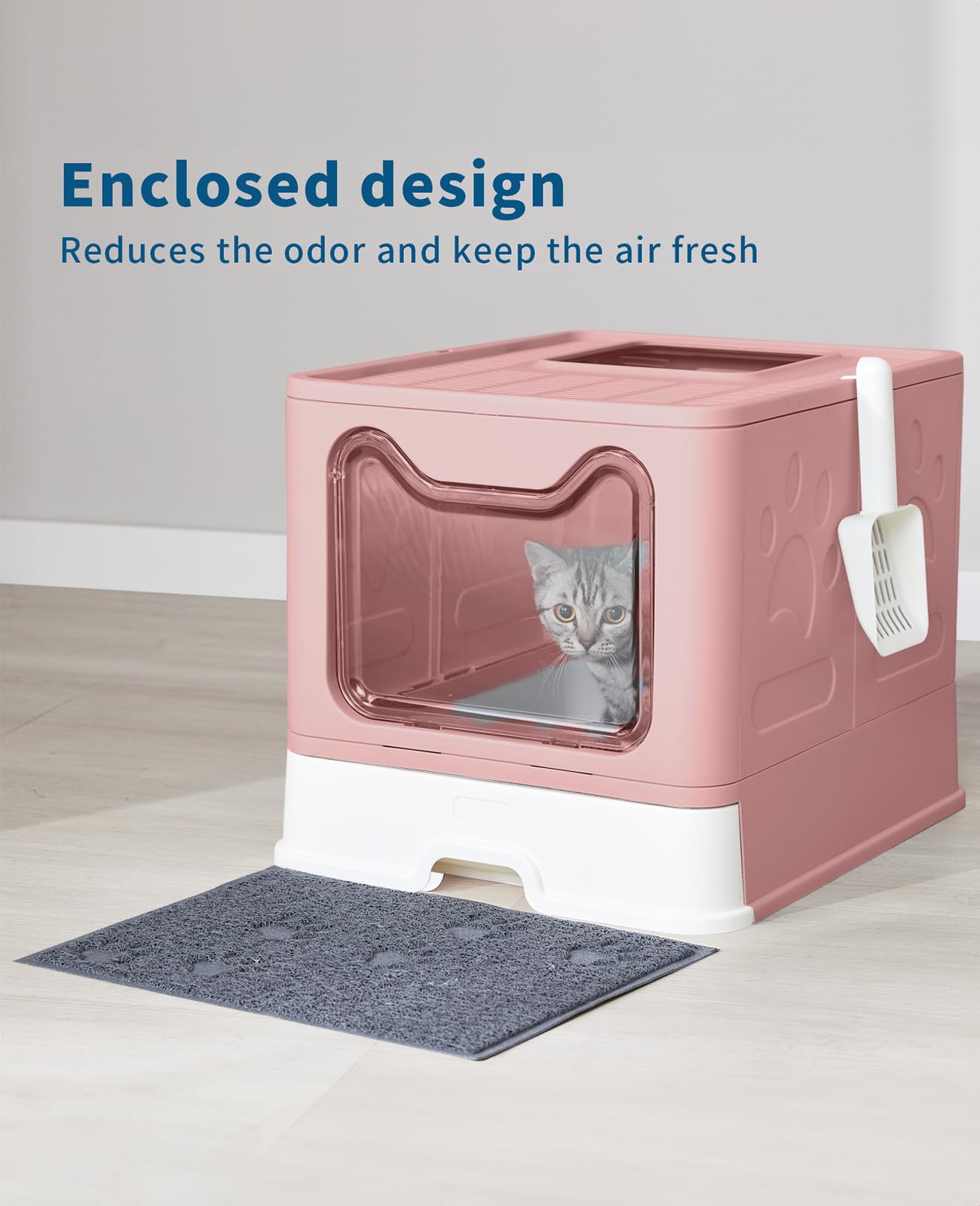 Medario Ensemble Accessoires Rose, tapis et pelle inclus pour une utilisation complète.
