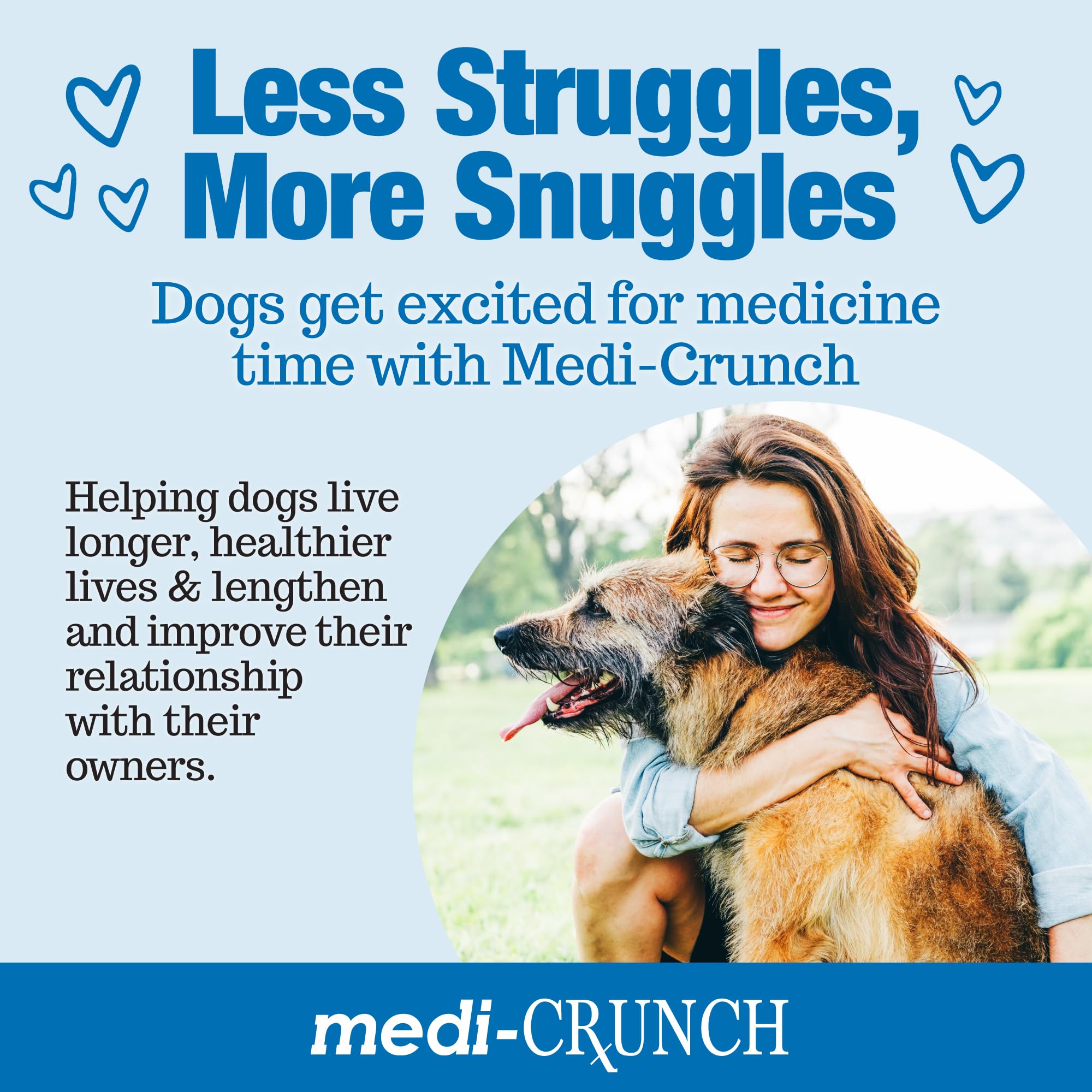Medi-Crunch: hypoallergénique, sans protéines animales pour chiens sensibles.
