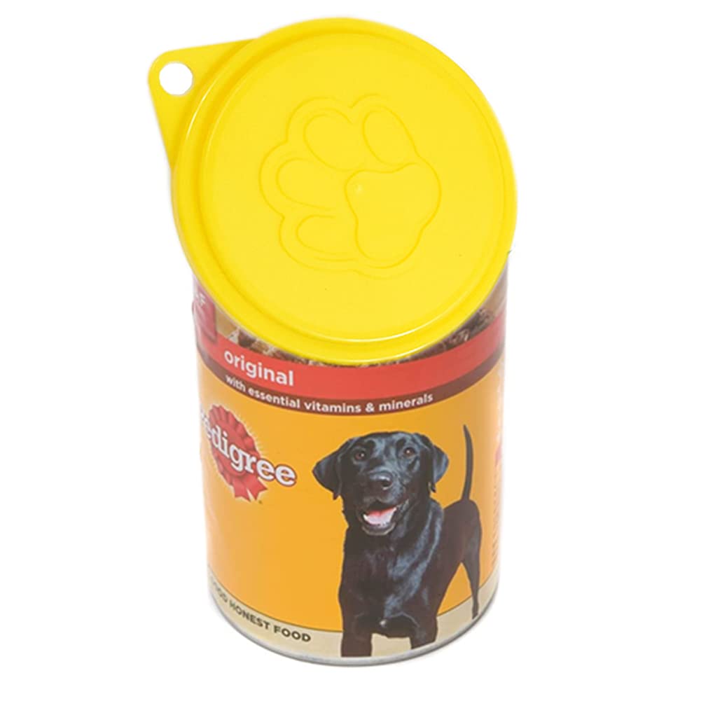 Medsuo couvercles pour boîtes nourriture chien bleu – faciles à poser et réutilisables