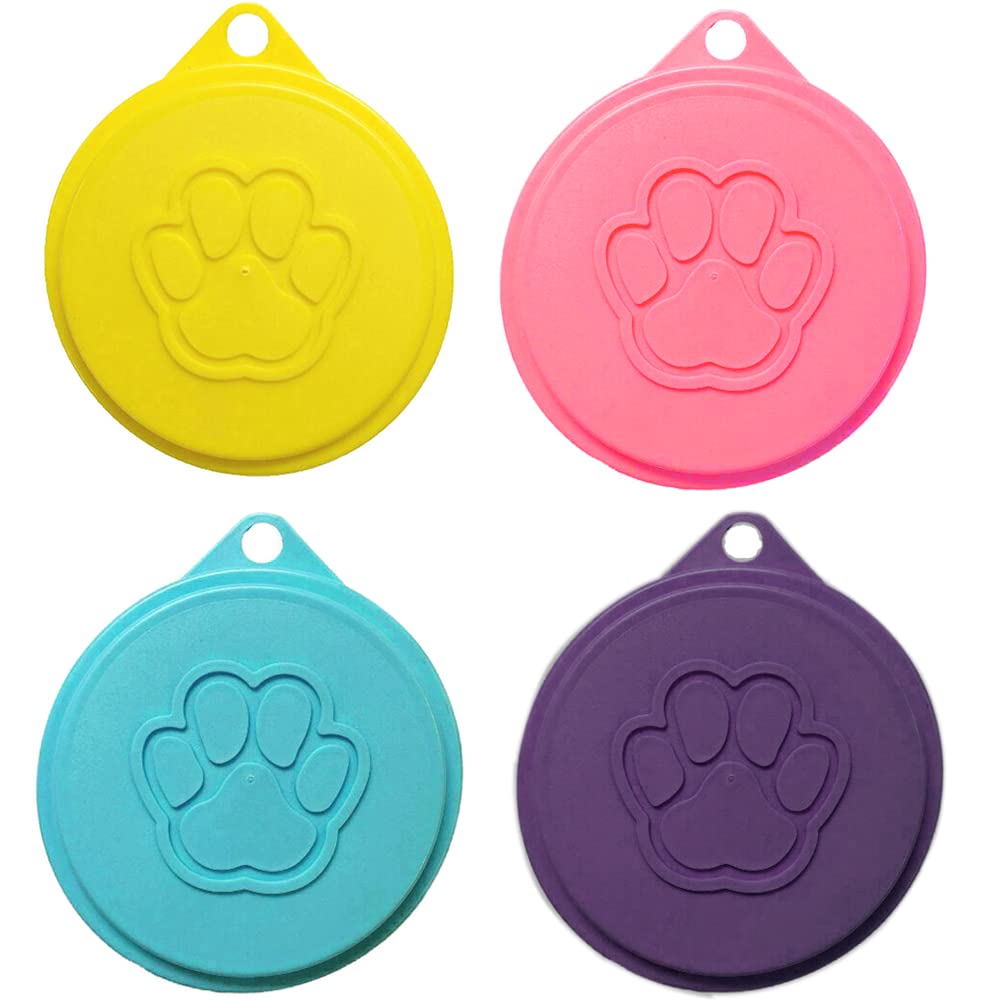 Medsuo couvercles pour boîtes nourriture chien jaune – scellent et gardent les aliments frais