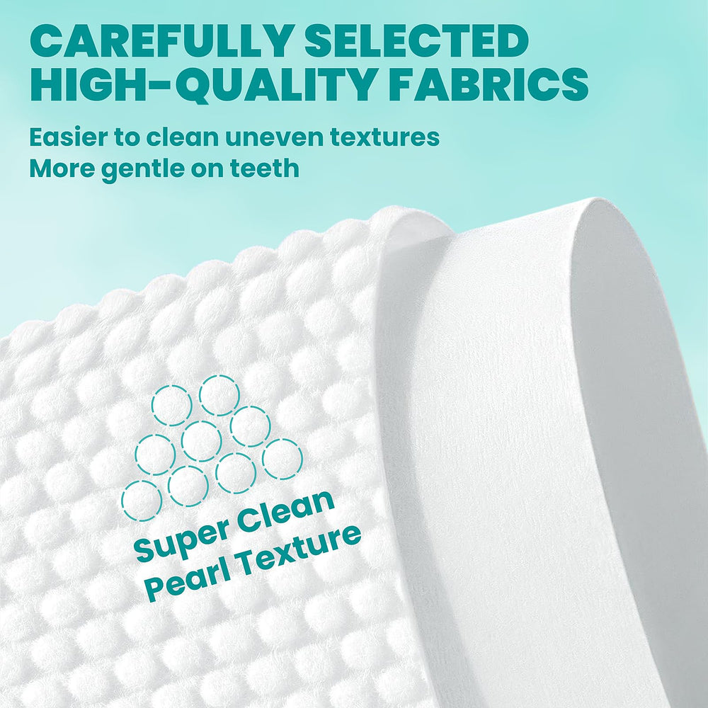 Lingettes MEDUWEDU Pêche, parfum agréable pour bouche propre.