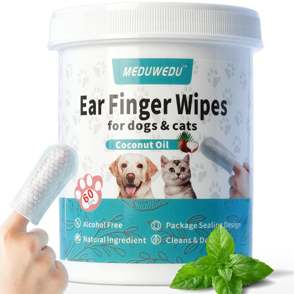 MEDUWEDU Lingettes oreille chat : nettoyage en douceur des oreilles du chat.