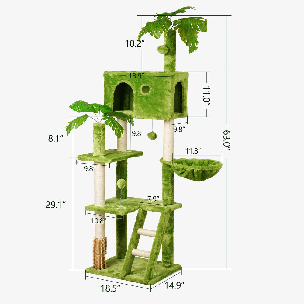 Meecal arbre-chat 65 pouces hamac suspendu pour repos confortable