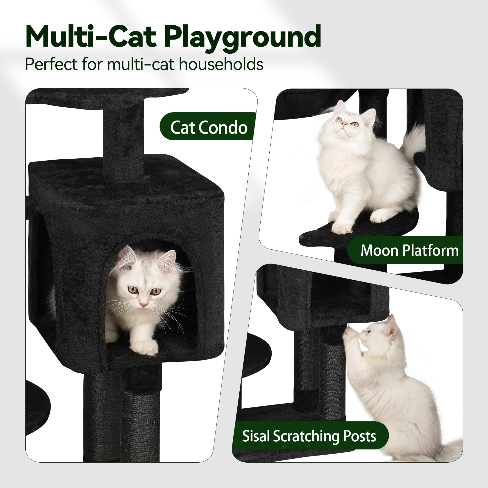 Meecal Gothic Arbre Chat cabane-chat-douce: refuge privé pour se retirer et observer.