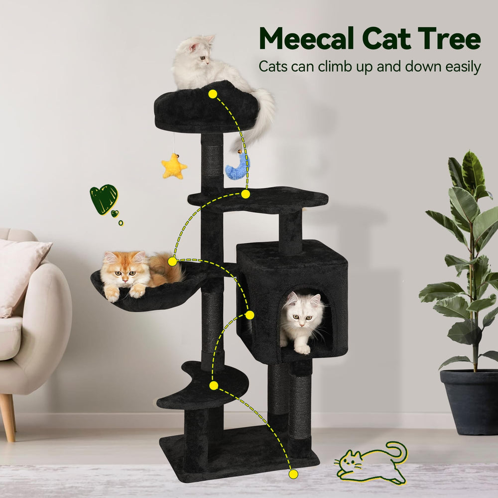 Meecal Gothic Arbre Chat nettoyage-poils: entretien rapide pour foyer propre.