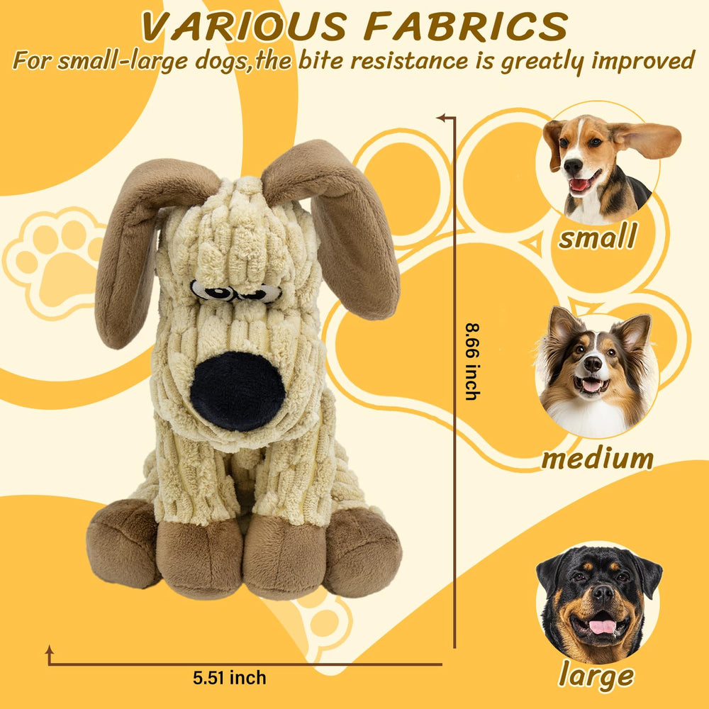 MeetYooo Doudou mouton avec sifflet, jeu durable pour chiots et chiens.
