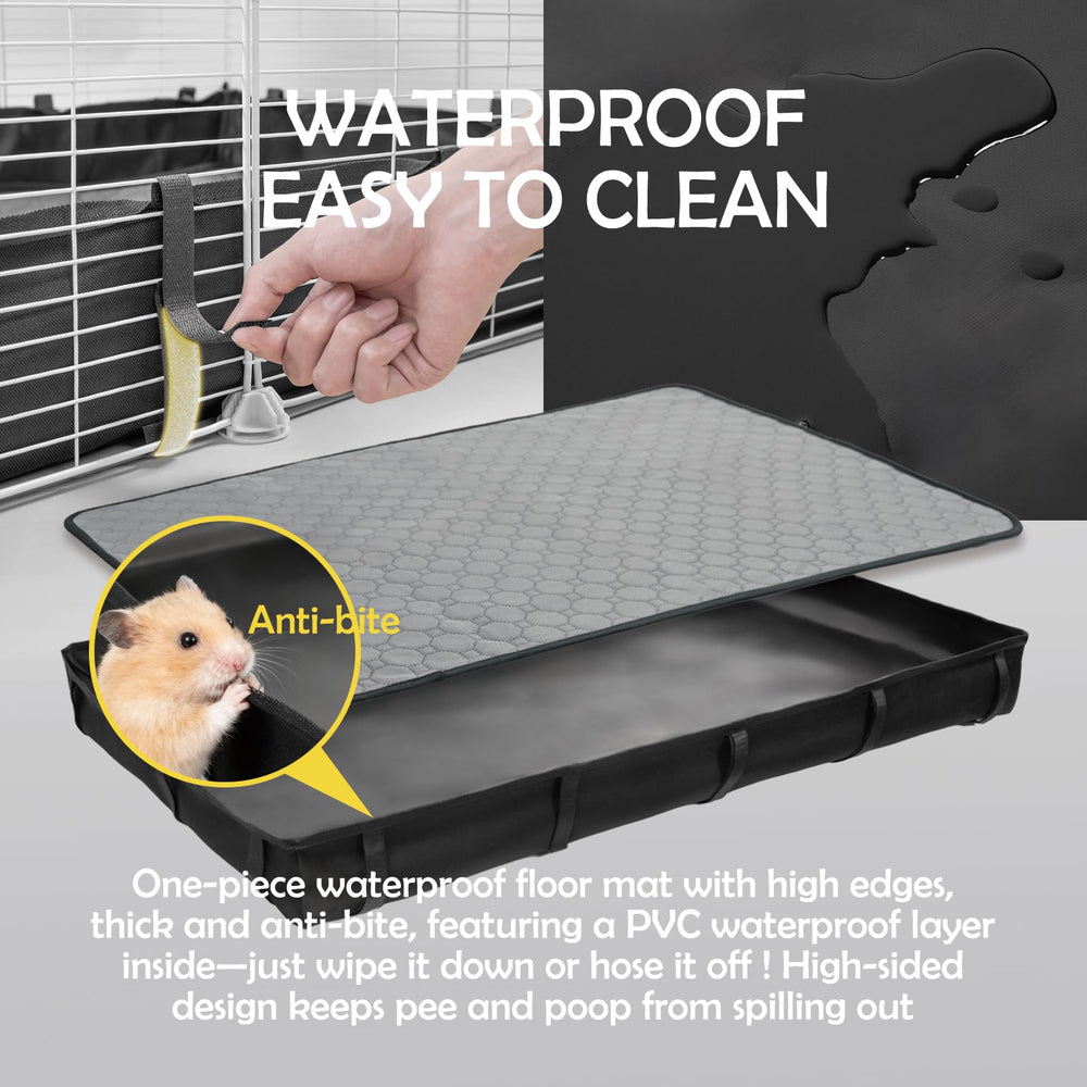 MEEXPAWS cage petits animaux tapis lavable absorbant pour hygiène