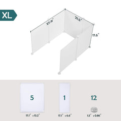MEEXPAWS panneaux-diy-litiere-modulaires, personnalisation simple.