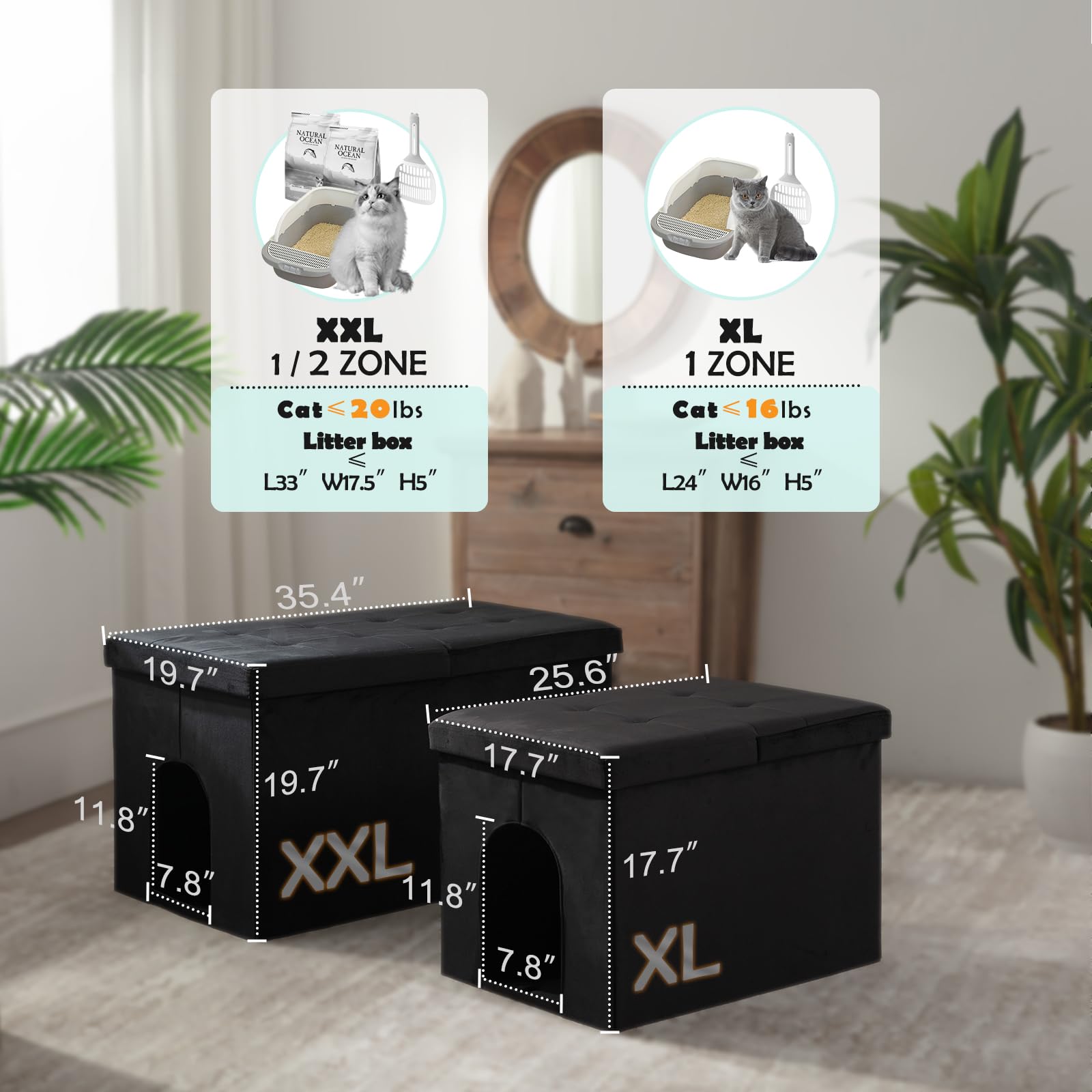 MEEXPAWS utilisation quotidienne chat – espace privé pour chat et accessoires.