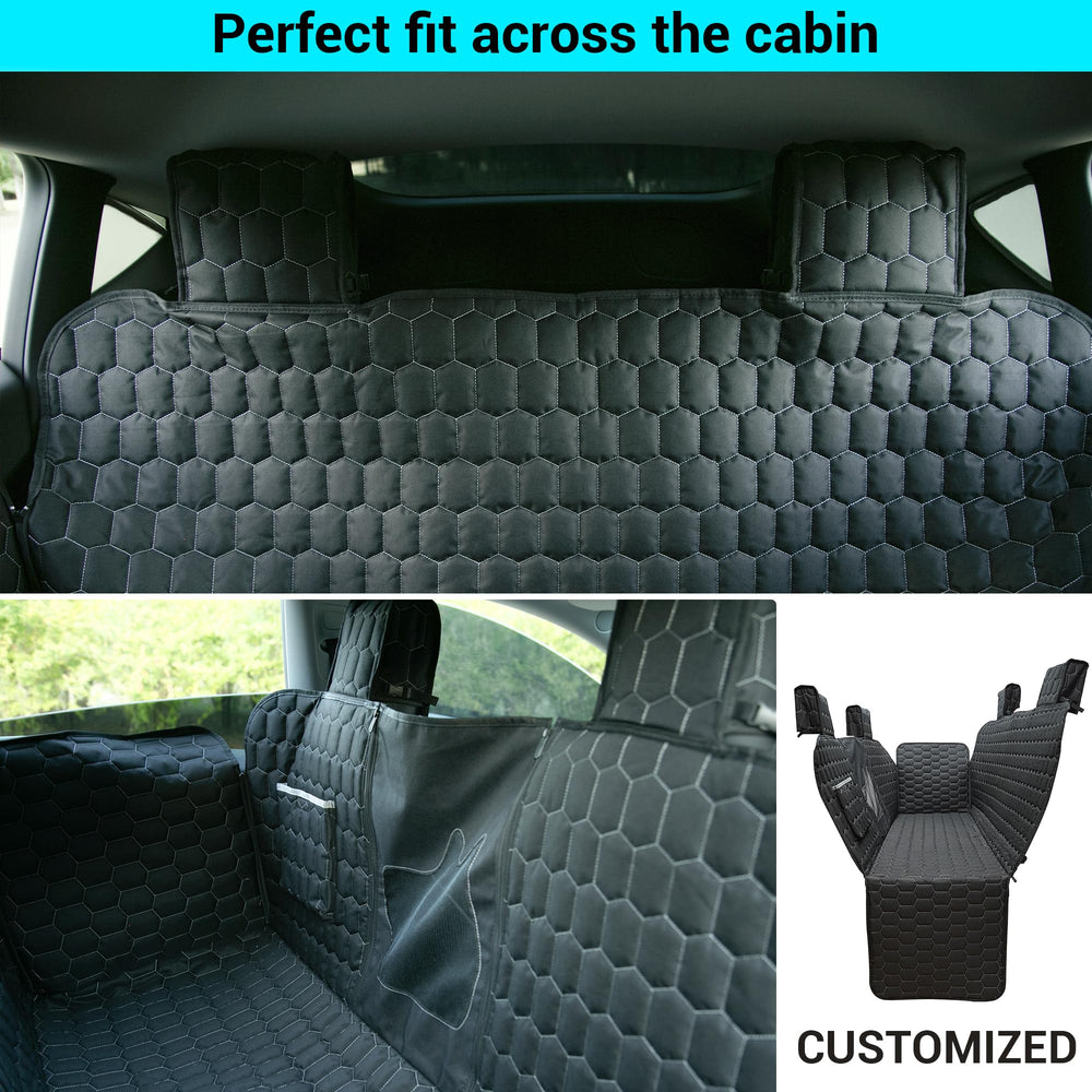 Meginc couverture siège chien arrière Tesla Model 3 imperméable 600D protège des salissures.