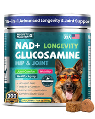 MEGPETS NUTRITION NAD+ emballage clair pour chiens âgés