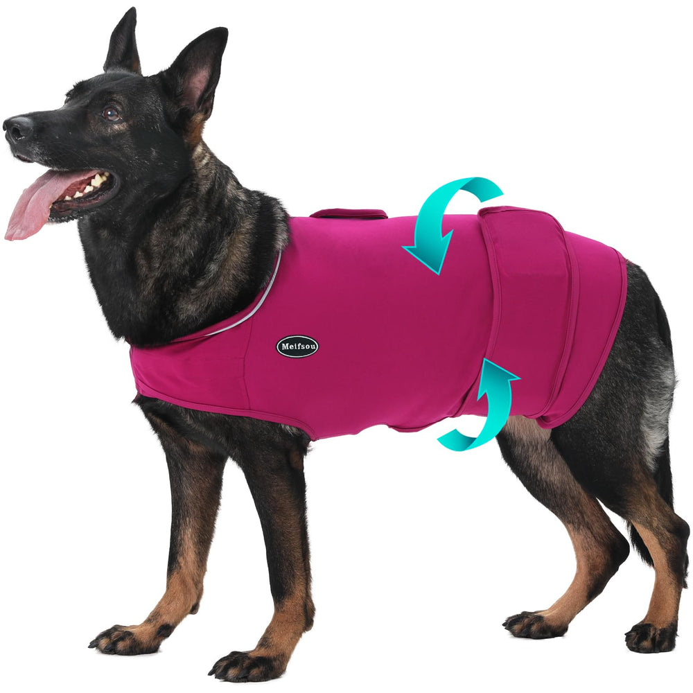 Meifsou Veste anxiété chien — pression douce pour rassurer lors des orages.