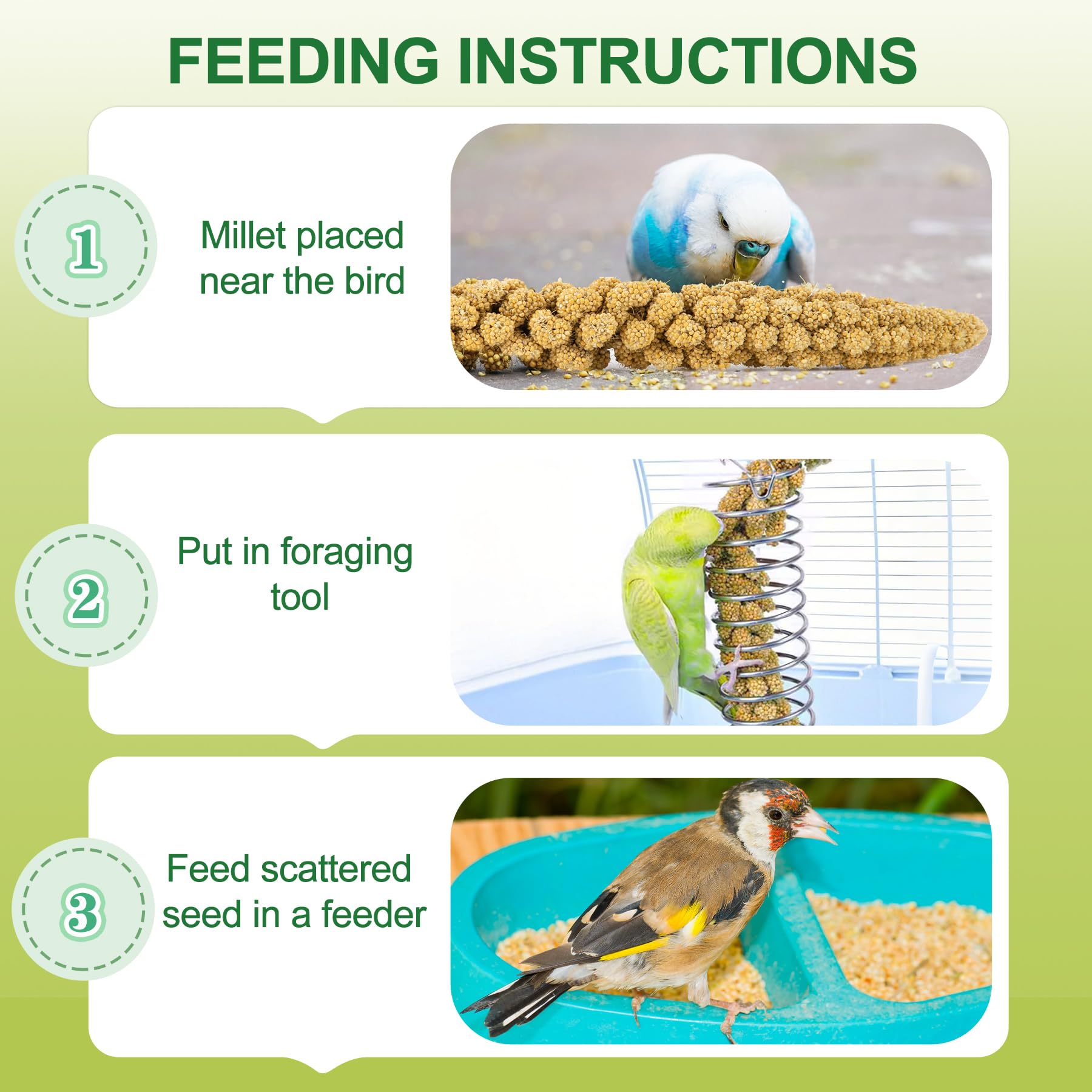MEILLEURE millet-en-spray-collation-pour-oiseaux : collation saine pour perruches et passereaux.