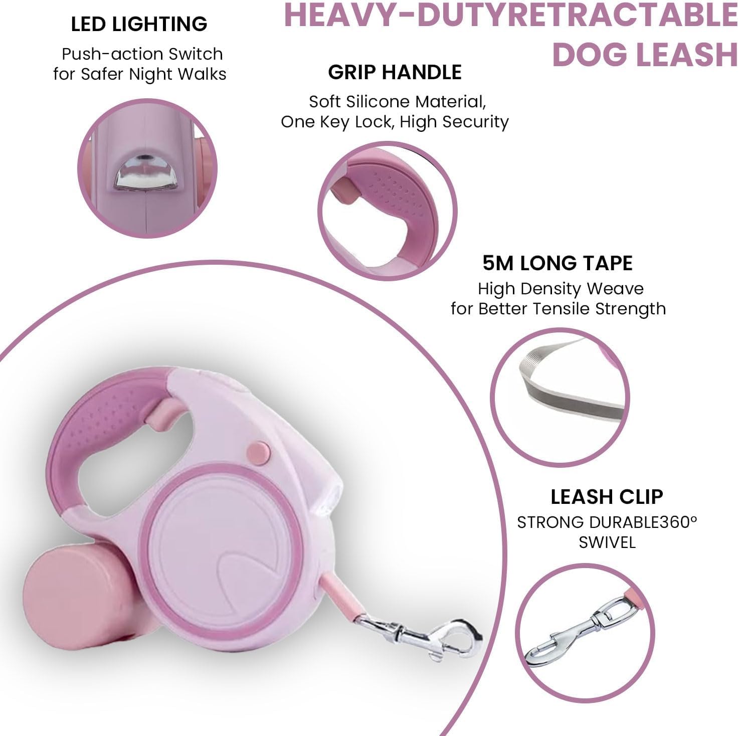 Idéal pour chiens de toutes tailles, système de réglage adaptable