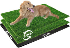 Meizhuang tapis herbe artificielle potty 2-pack, texture réaliste pour l'entraînement.