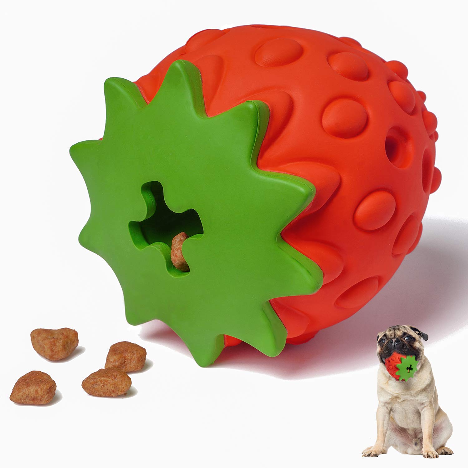 Jouet puzzle MewaJump en caoutchouc pour chien, stimule la mastication et l'intelligence