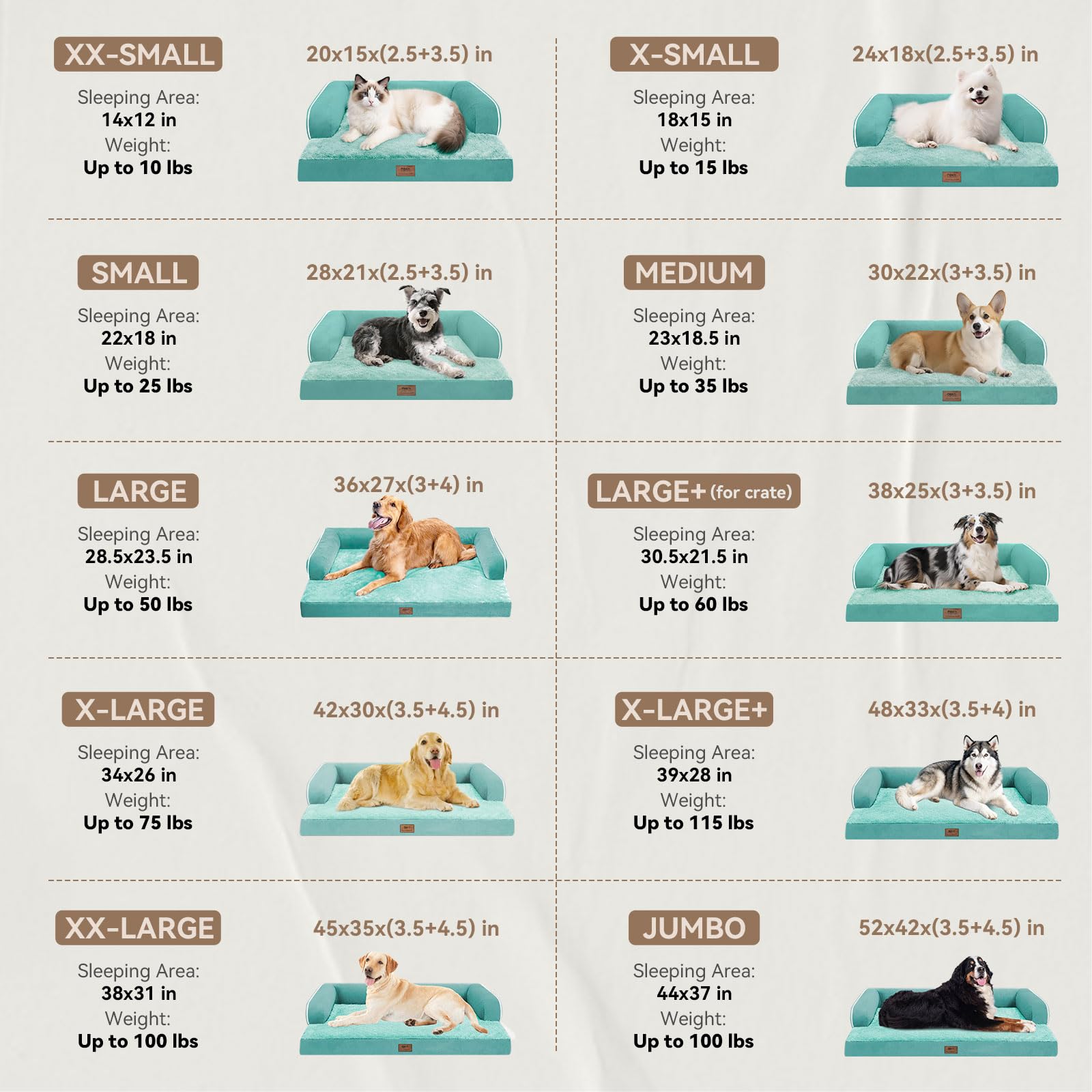 MEKIY mousse reliefs œufs fournit un soutien pour chien.