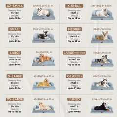 MEKIY lit chien avec cale en forme de U pour plus de détente