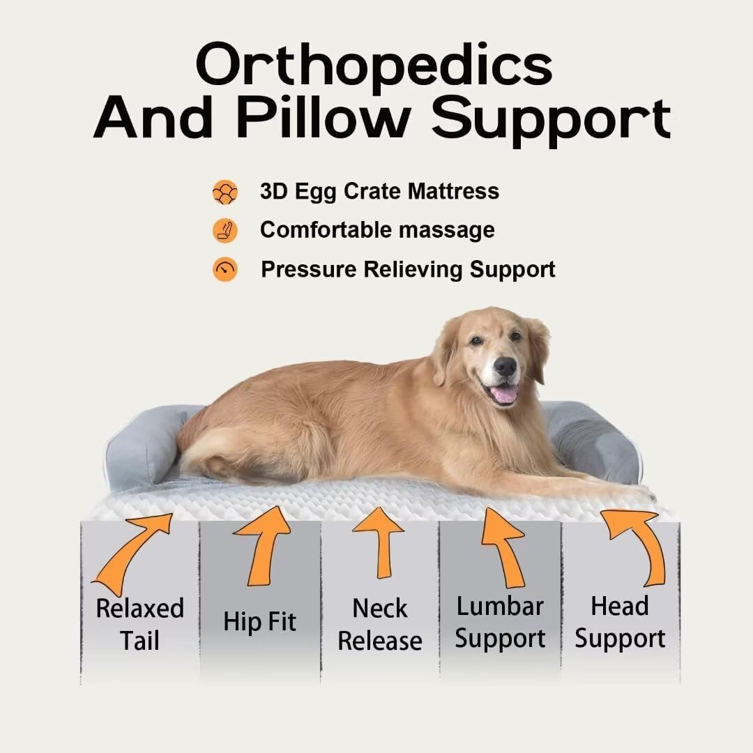 MEKIY lit chien imperméable et lavable, protège le matelas