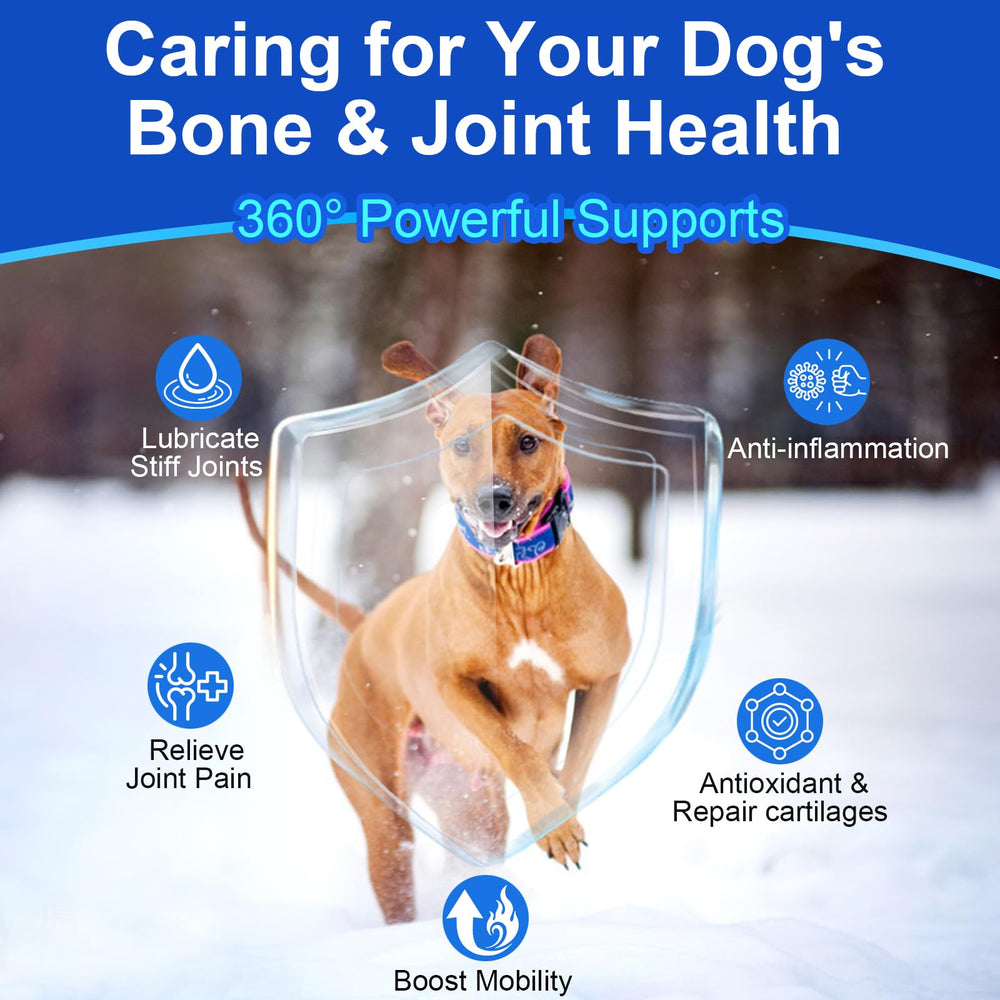 Mekseks glucosamine-chondroitine pour chien, confort articulaire et mobilité.