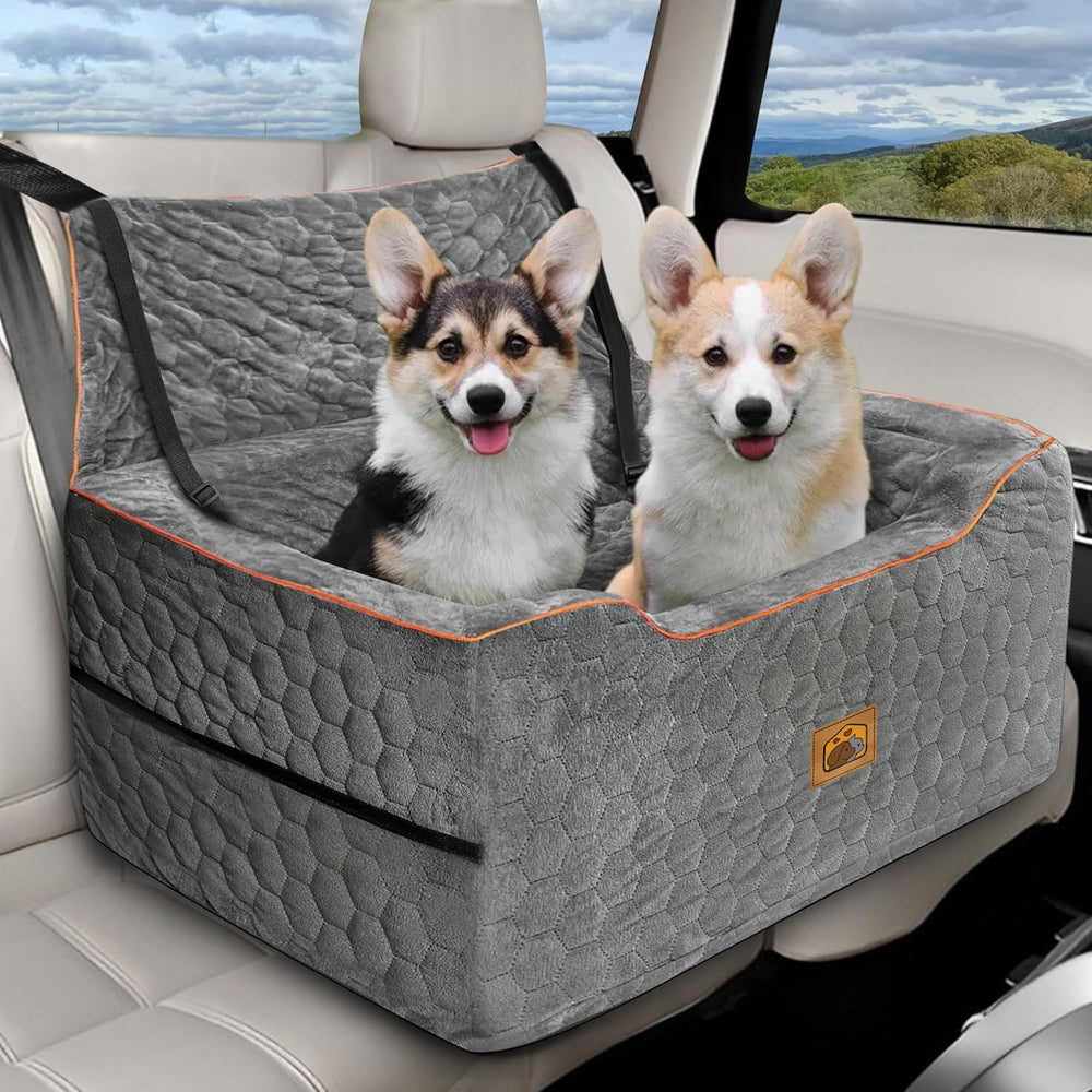 Melafa365 siege-chien voiture booster: confort et vue dégagée sur la route.
