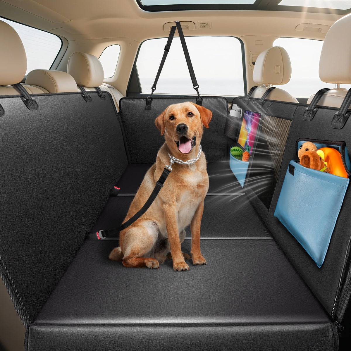 MellowMates – tapis siège arrière chien 53 pour protection et propreté
