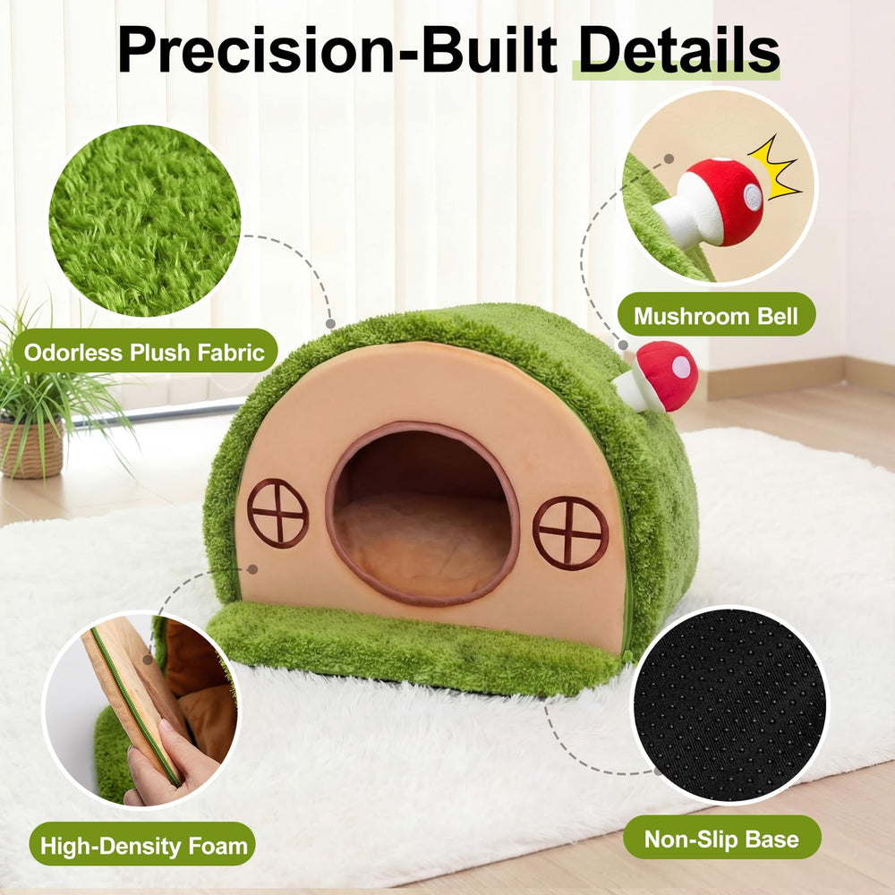 Jouet champignon Mellownido: cloche ludique pour chats curieux